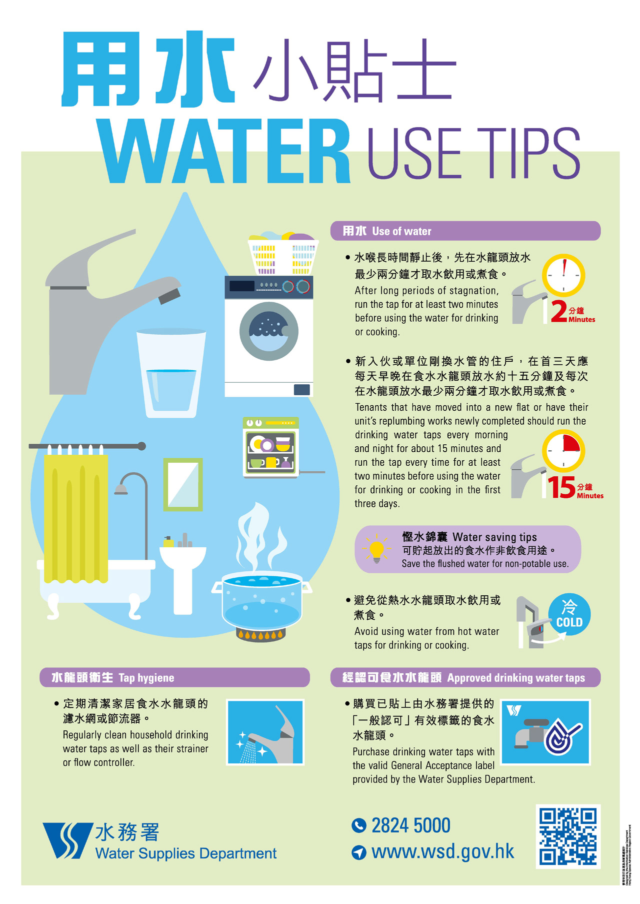 Water Use Tips -- Hong Kong Water Supplies Department