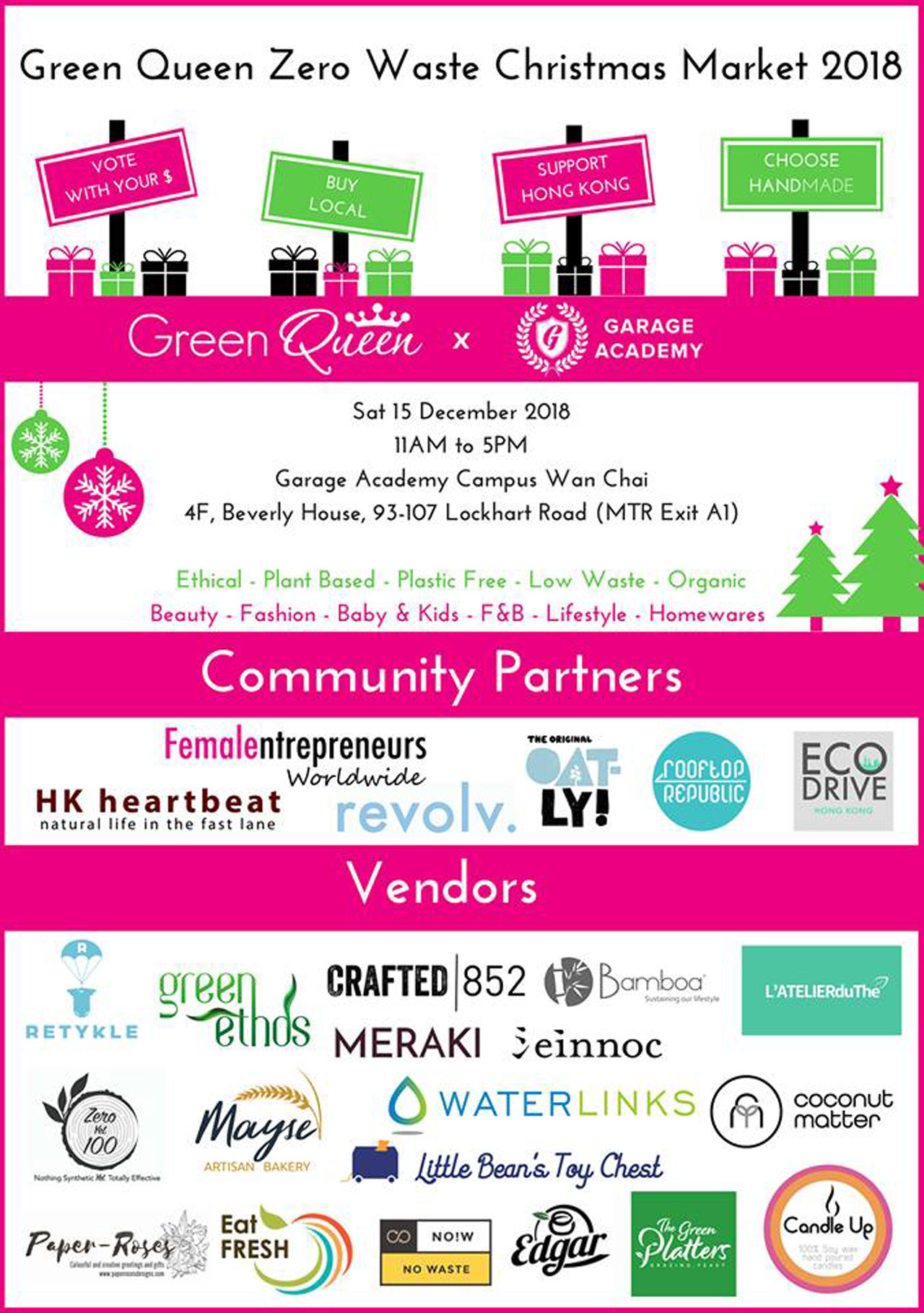 Green Queen Zero Waste Christmas Market