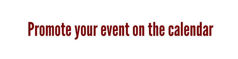 Promote your event on the calendar